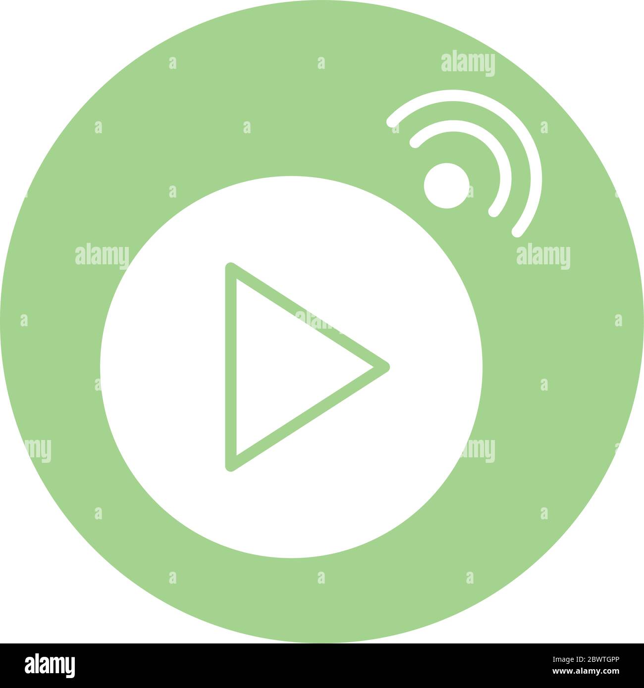 play button block style icon Stock Vector Image & Art - Alamy