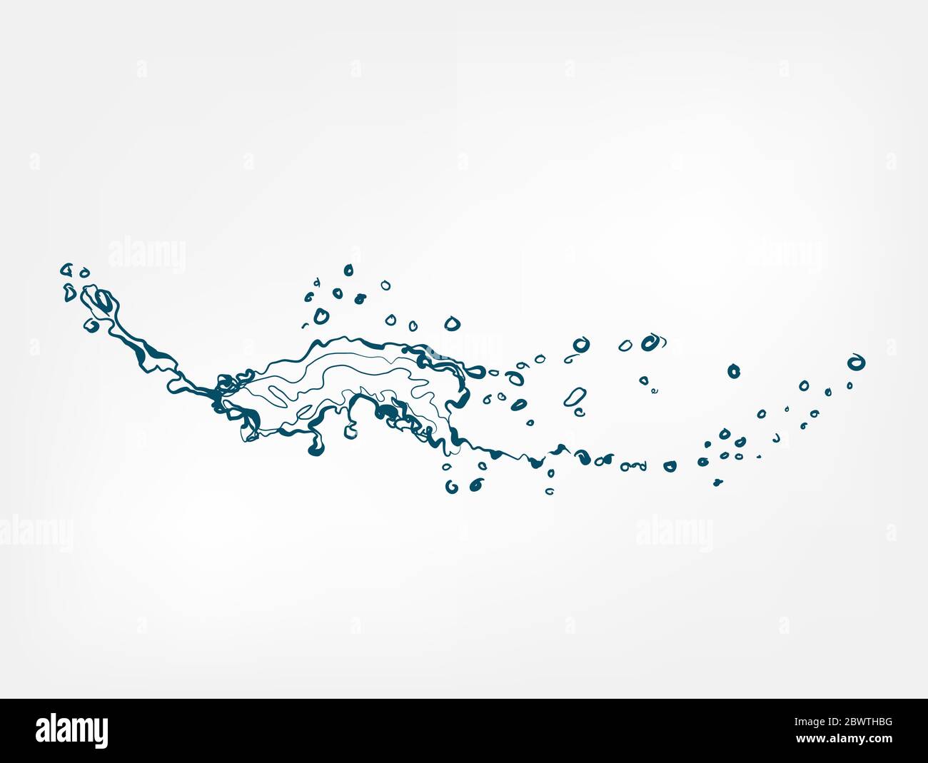 splash vector isolated line water Stock Vector Image & Art - Alamy