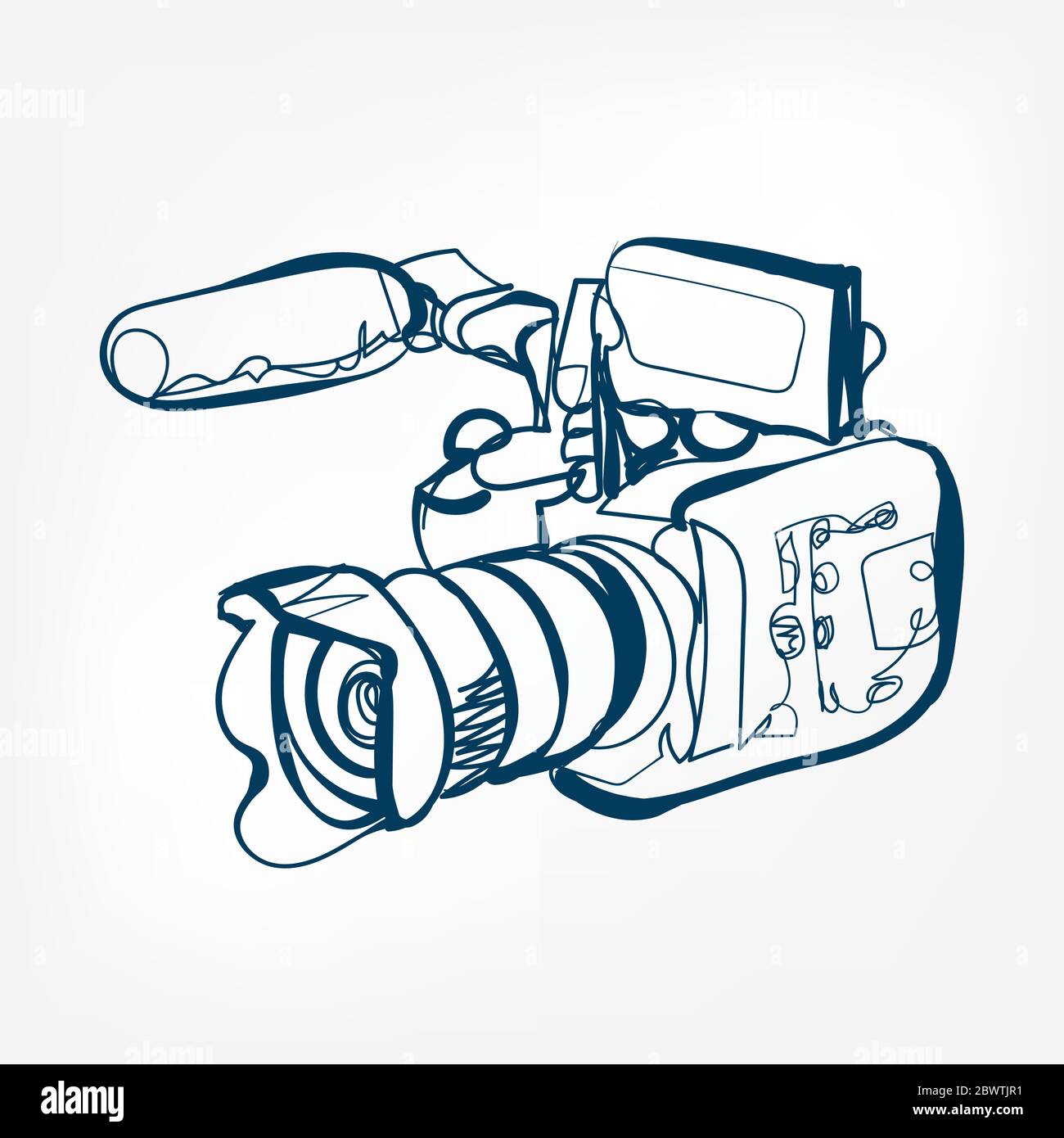 Slr Camera Hand Drawn Sketch Vector Stock Vector (Royalty Free) 610805627 |  Shutterstock