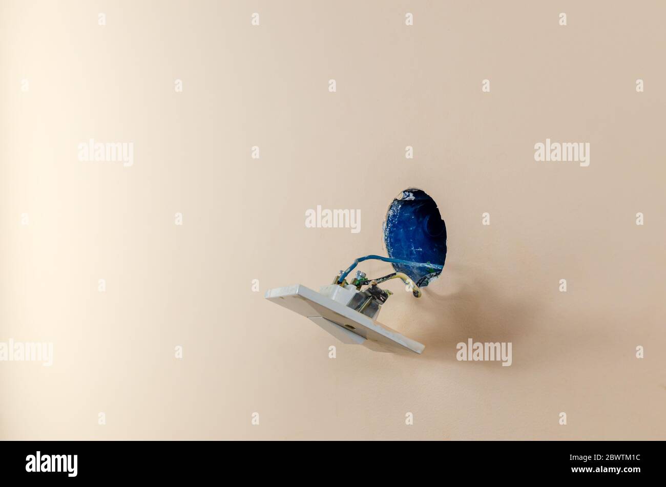 Installing a light switch hires stock photography and images Alamy