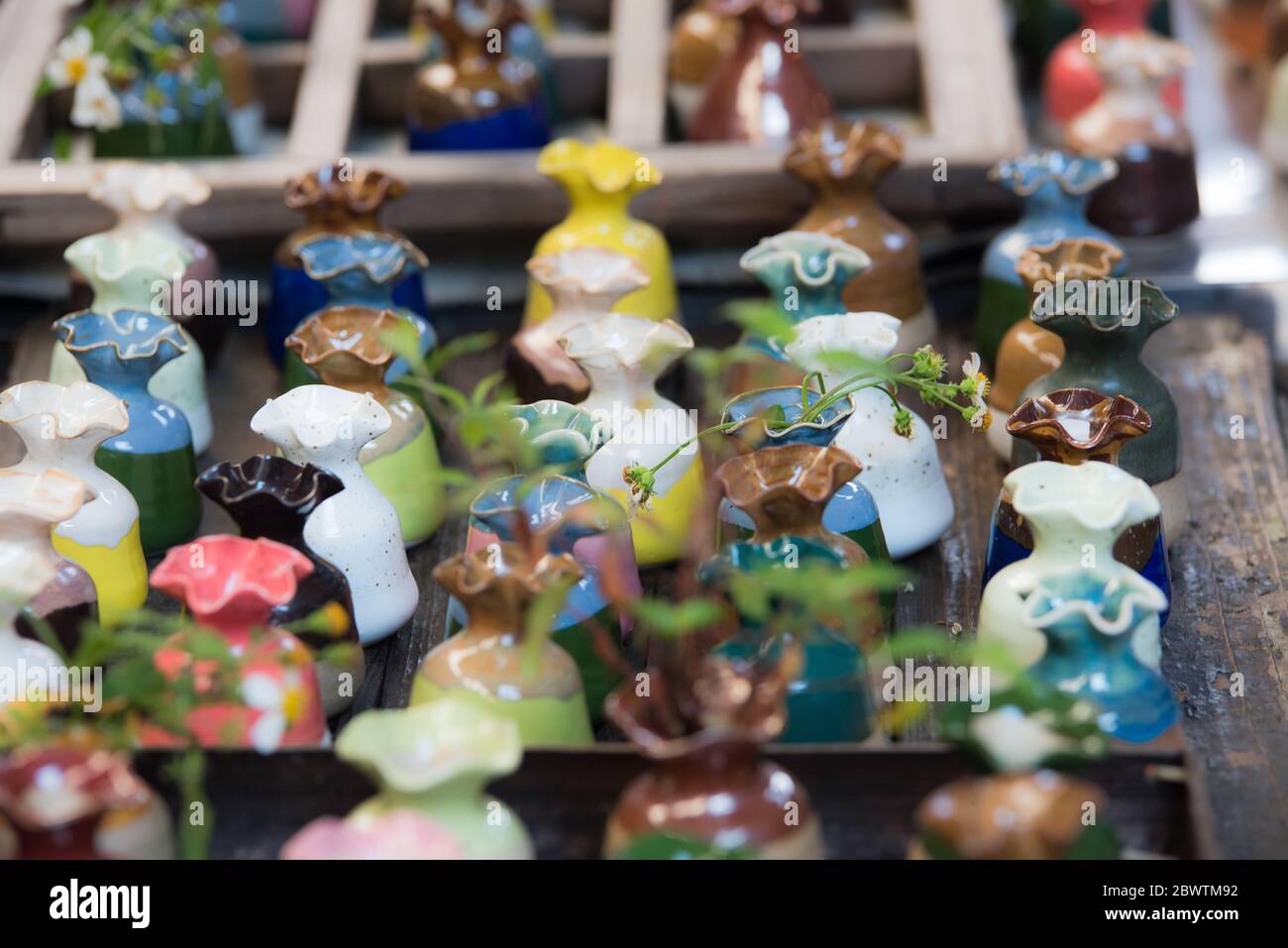 little cute vases on sell Stock Photo Alamy