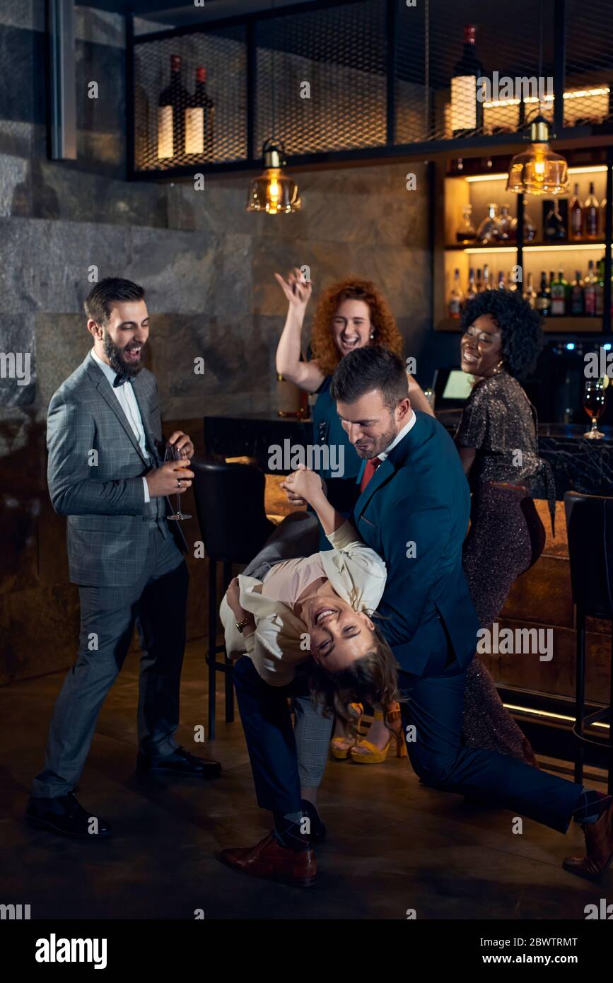 Party in a bar hi-res stock photography and images - Alamy