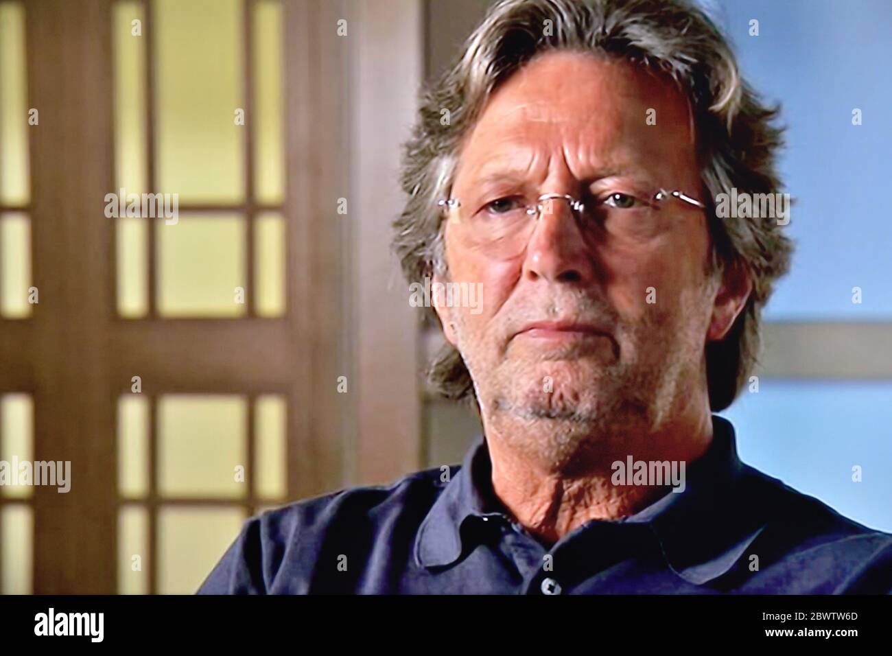 Eric Clapton English rock and blues guitarist, Stock Photo
