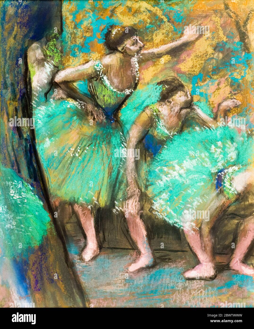 Edgar Degas, pastel drawing, The Dancers, 1898 Stock Photo