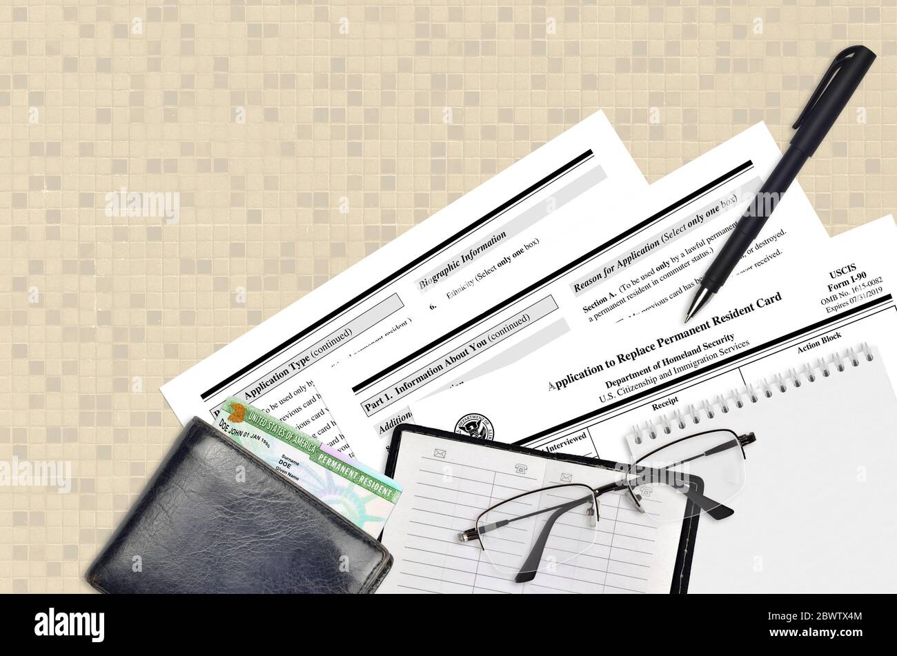 APPLICATION TO REPLACE PERMANENT RESIDENT CARD I 90 visual data 3