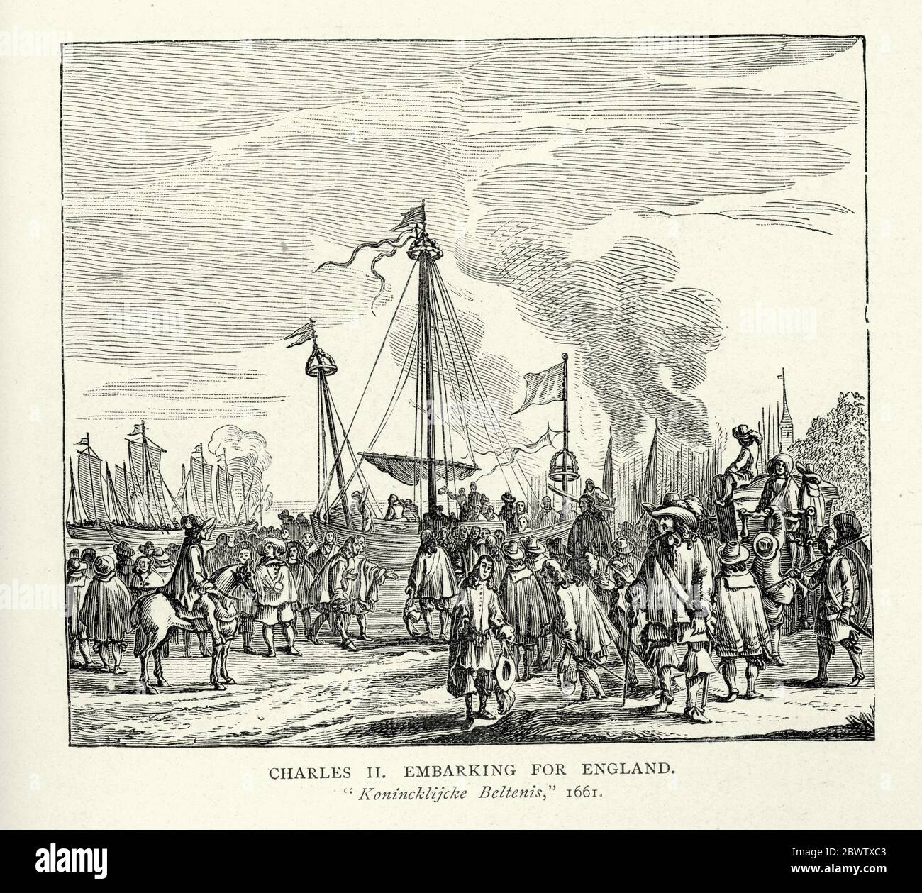King Charles Ii Embarking For England The 1660 Restoration Of The Monarchy Stock Photo Alamy King Charles Ii Embarking For England The 1660 Restoration Of The Monarchy Stock Photo Alamy