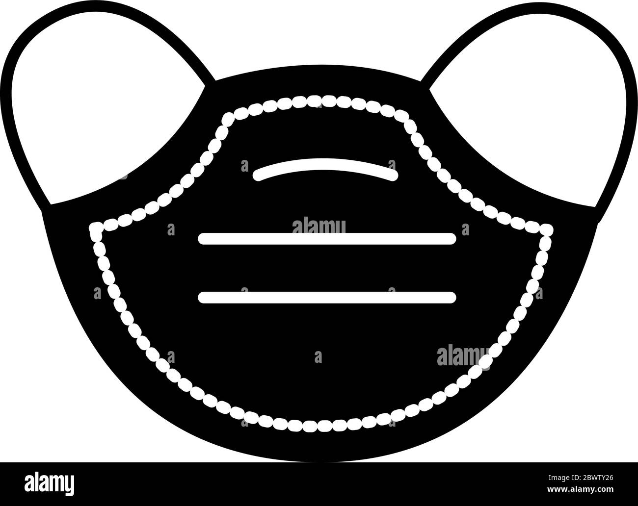face mask accessory silhouette style Stock Vector Image & Art - Alamy