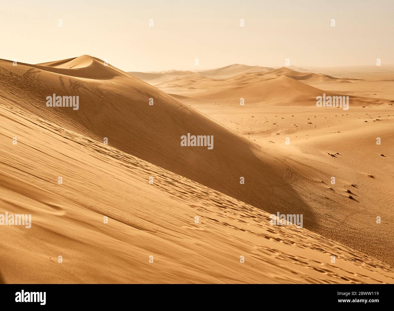Desert dunes, Walvis Bay, Namibia Stock Photo