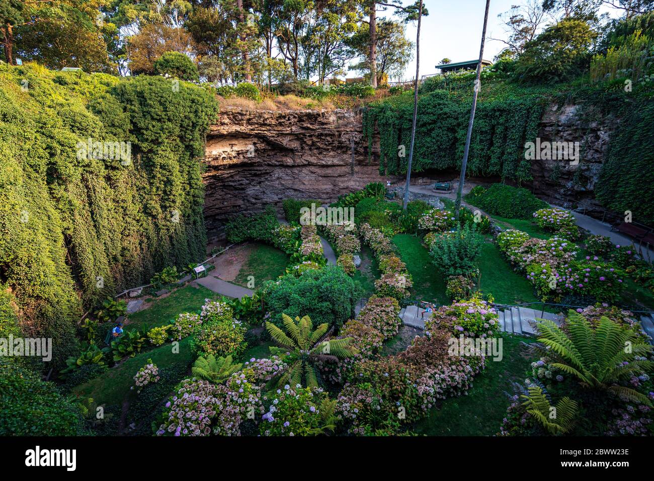 Umpherston Sinkhole Garden, Mt Gambier, Australia Stock Photo Alamy