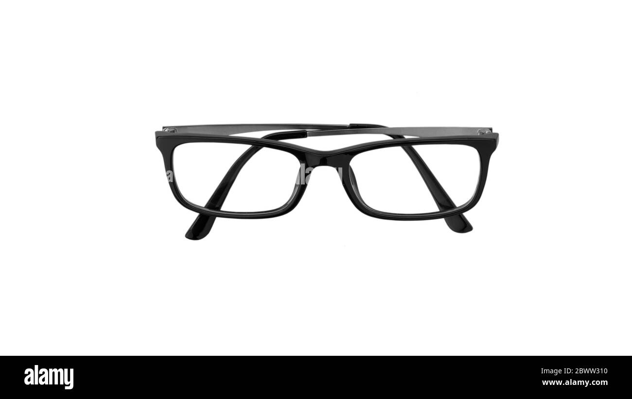 Eye glasses isolated on white background Stock Photo - Alamy