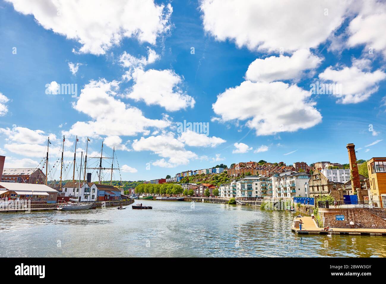 SS Great Britain & Cliftonwood in Bristol, England UK Stock Photo