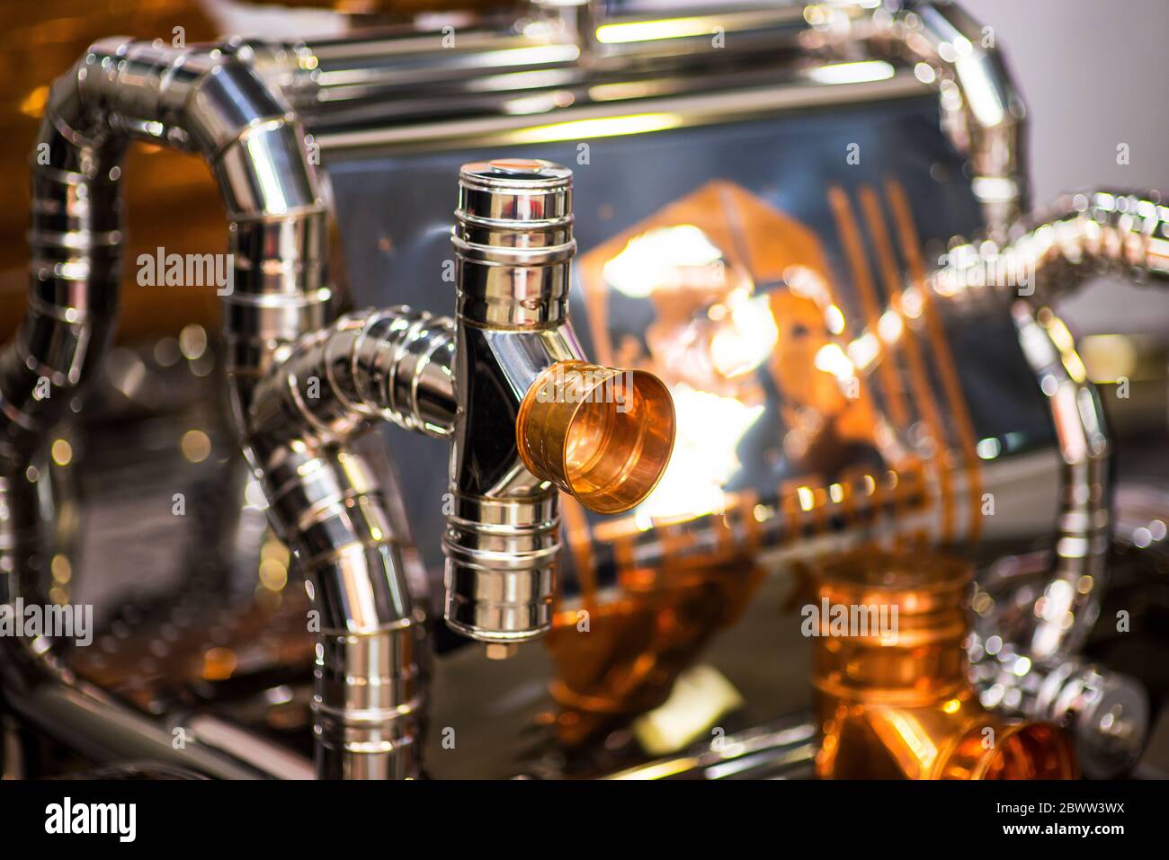 Metal PVC pipes stacked in construction site Stock Photo Alamy