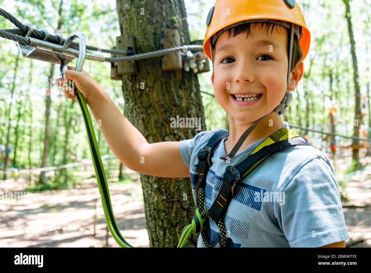 High rope activity hi-res stock photography and images - Alamy