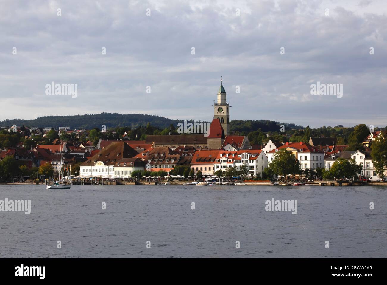 Germany, Baden-Wurttemberg, Uberlingen, City at shore of Lake Constance Stock Photo