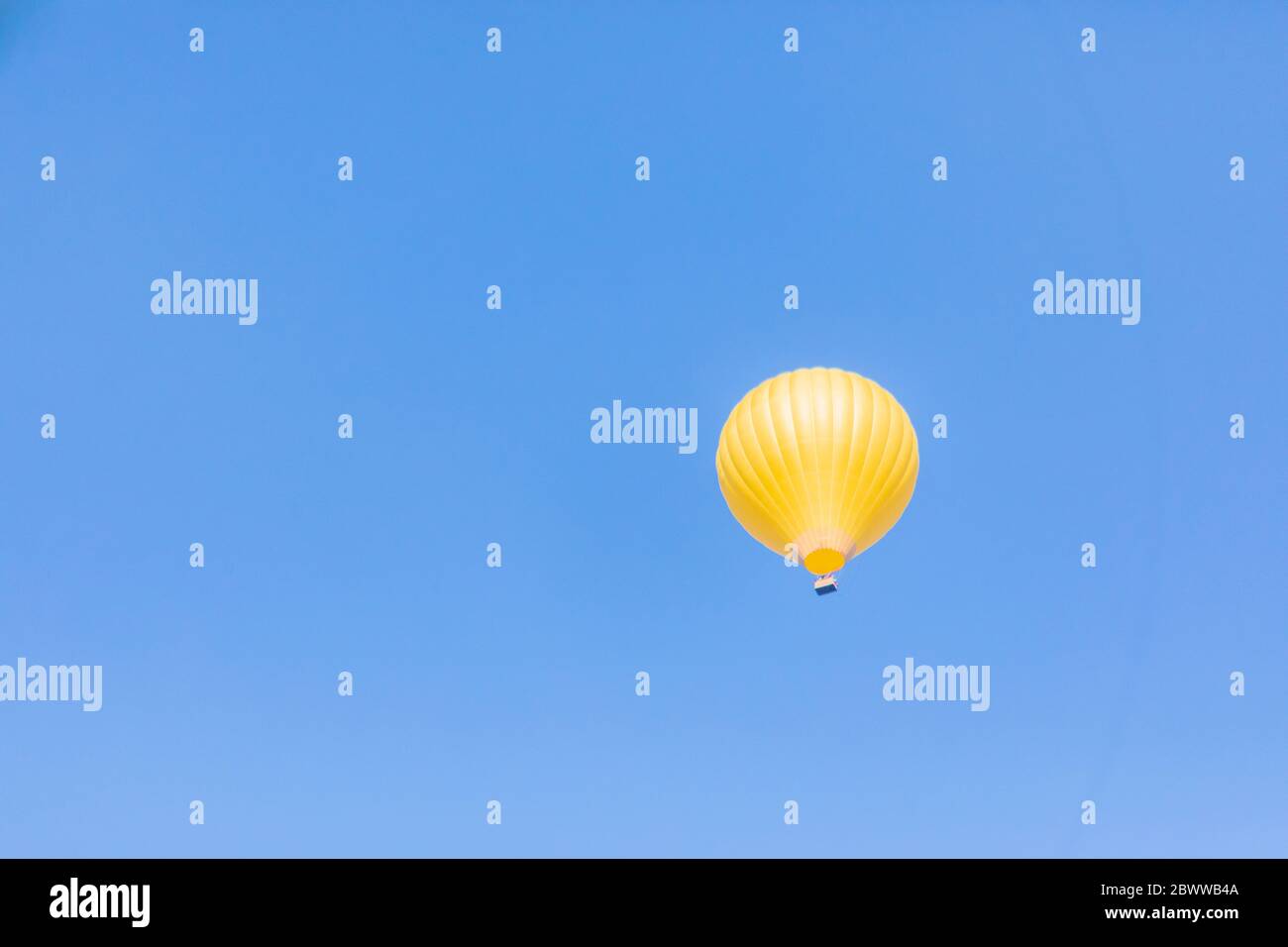 Hot air balloon in blue sky Stock Photo - Alamy