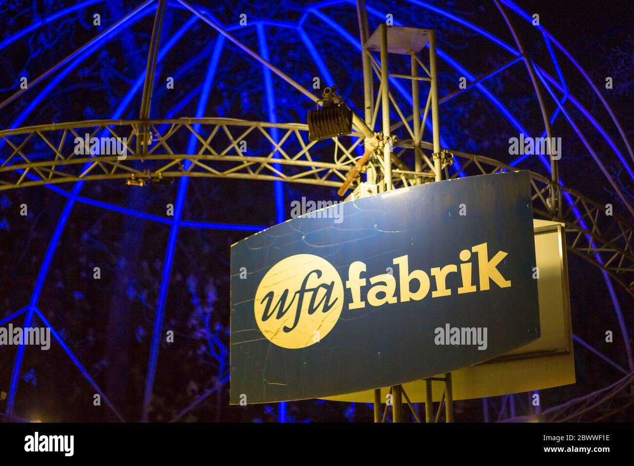 Ufa Sign Berlin, Germany. 06th Apr, 2020. 06.04.2020, Berlin: View of the ...