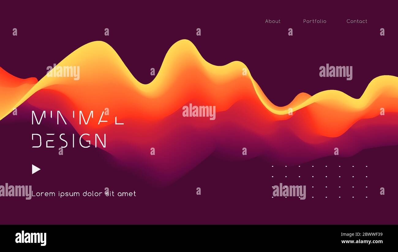 Modern Black abstract design background Flow motion Stock Vector Image ...