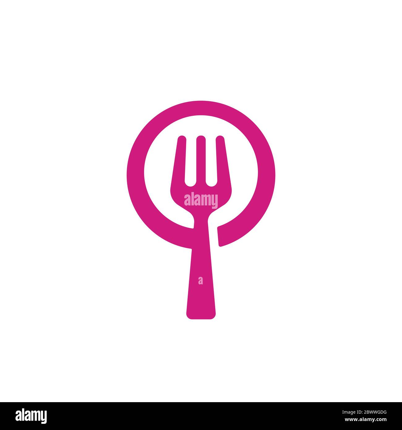 Find Food Symbol. Web Icon Logo Template Design Element. Stock Vector
