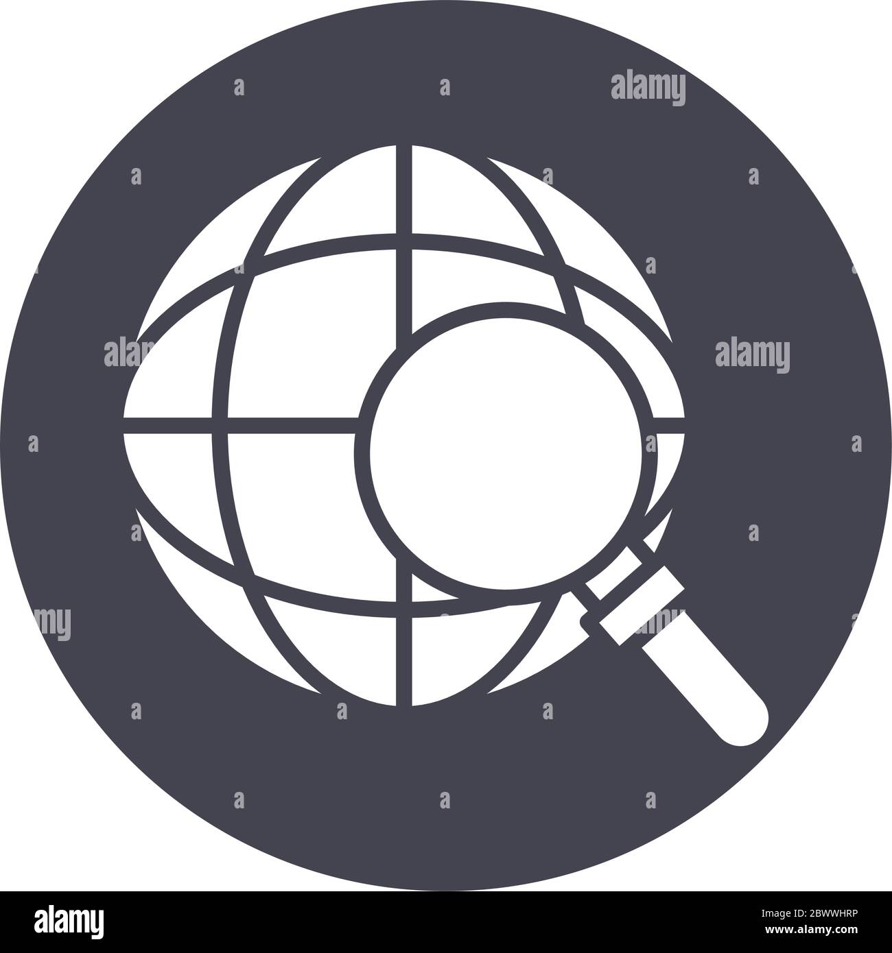 sphere browser with speech bubble line style Stock Vector Image & Art ...