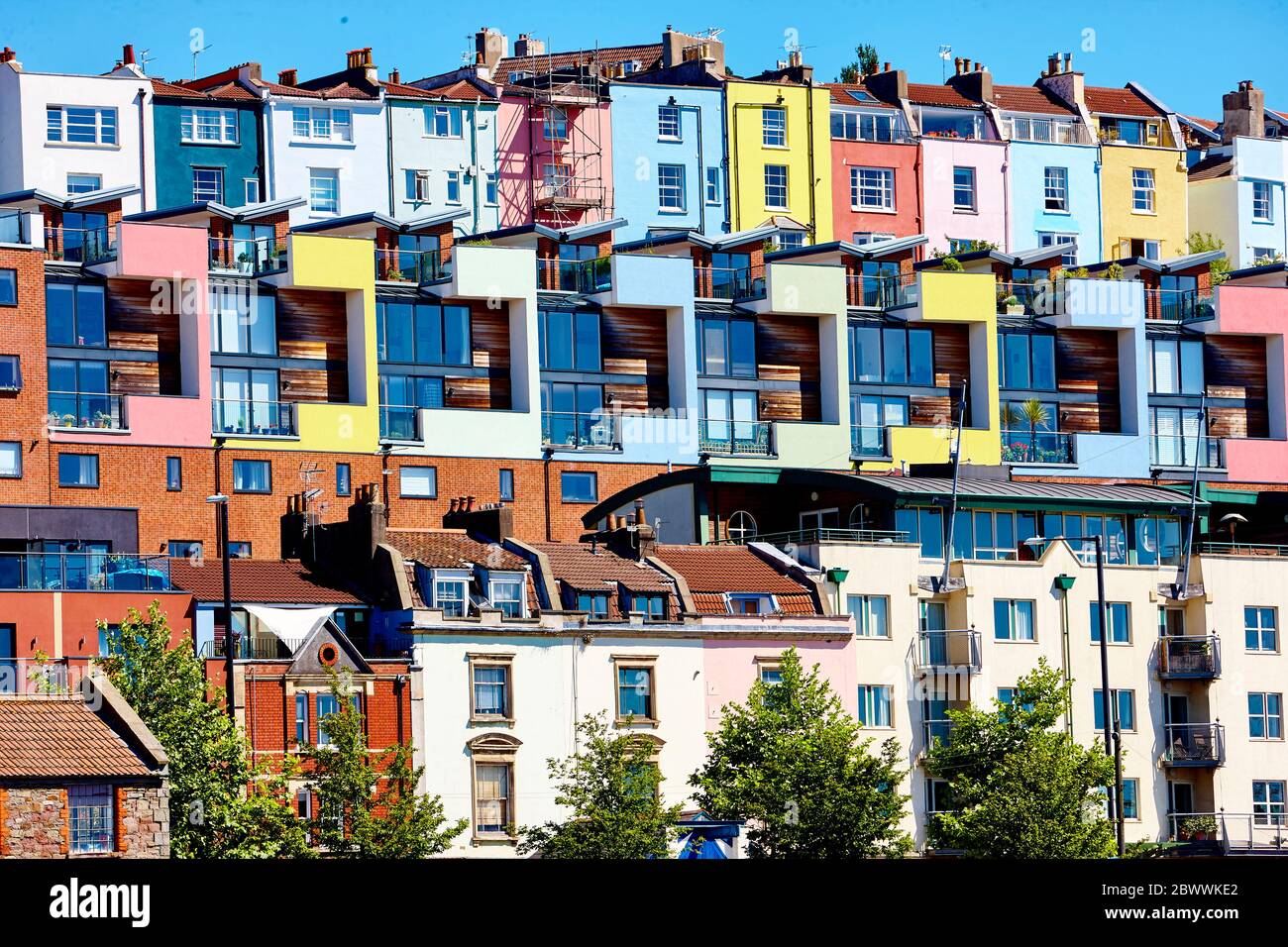 Bristol row of colourful houses hires stock photography and images Alamy