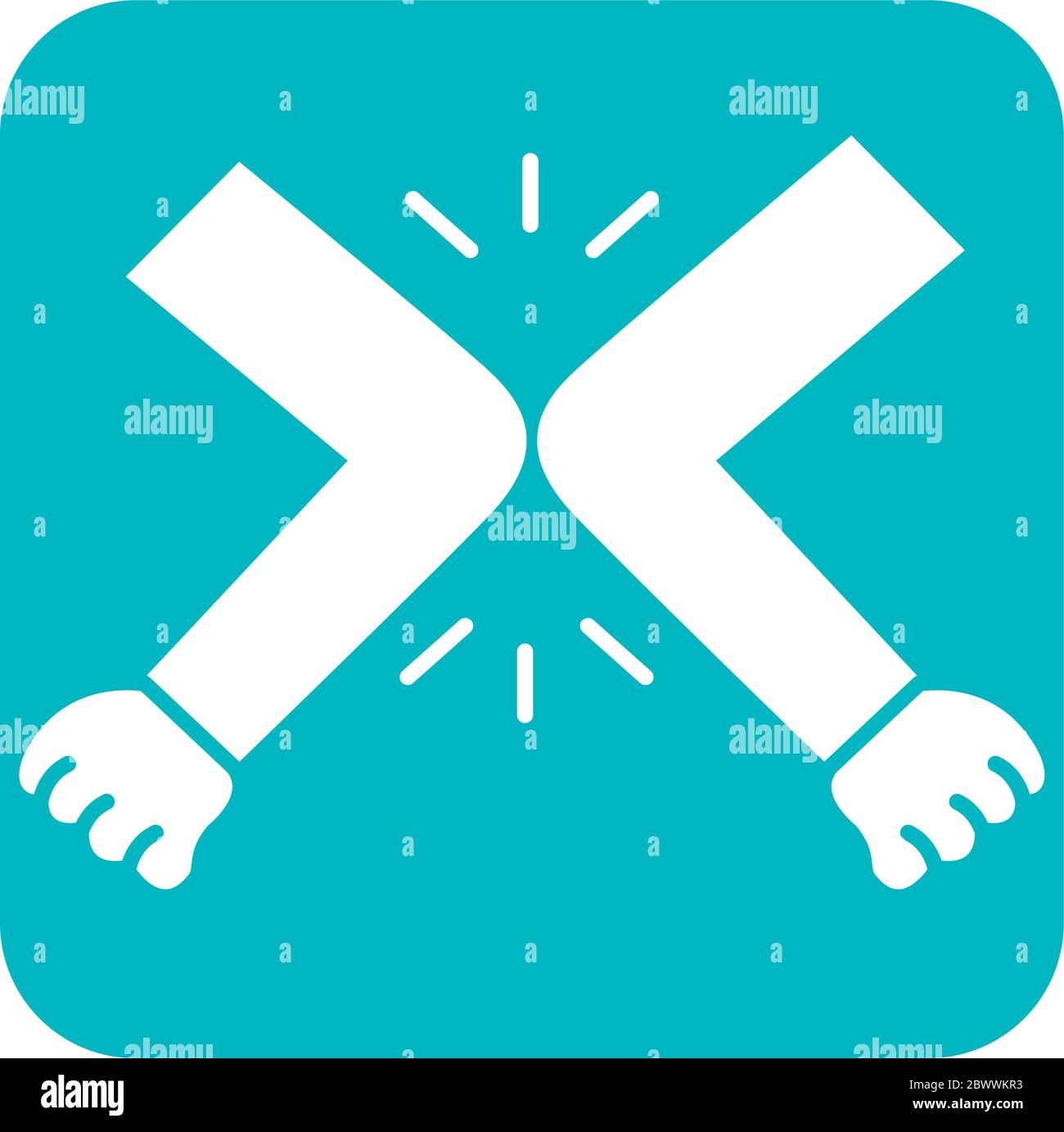 Elbow bump business Stock Vector Images - Alamy