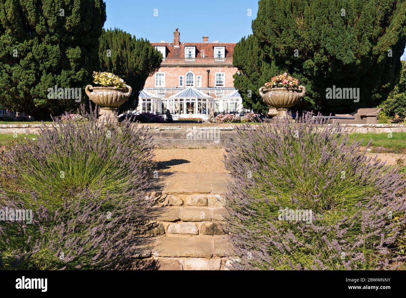 Bannatyne Spa garden in Hastings Stock Photo
