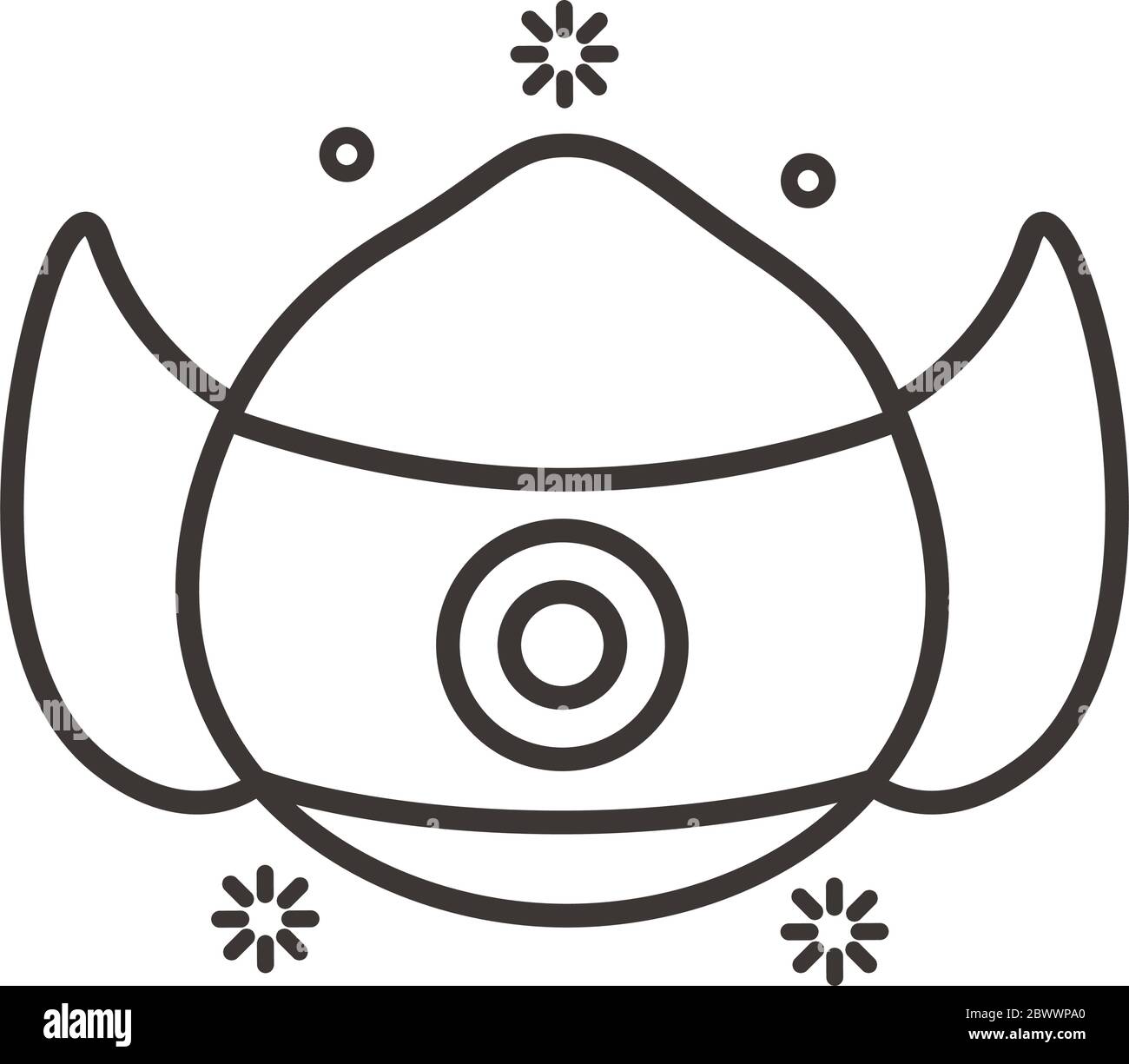 face mask accessory line style Stock Vector Image & Art - Alamy