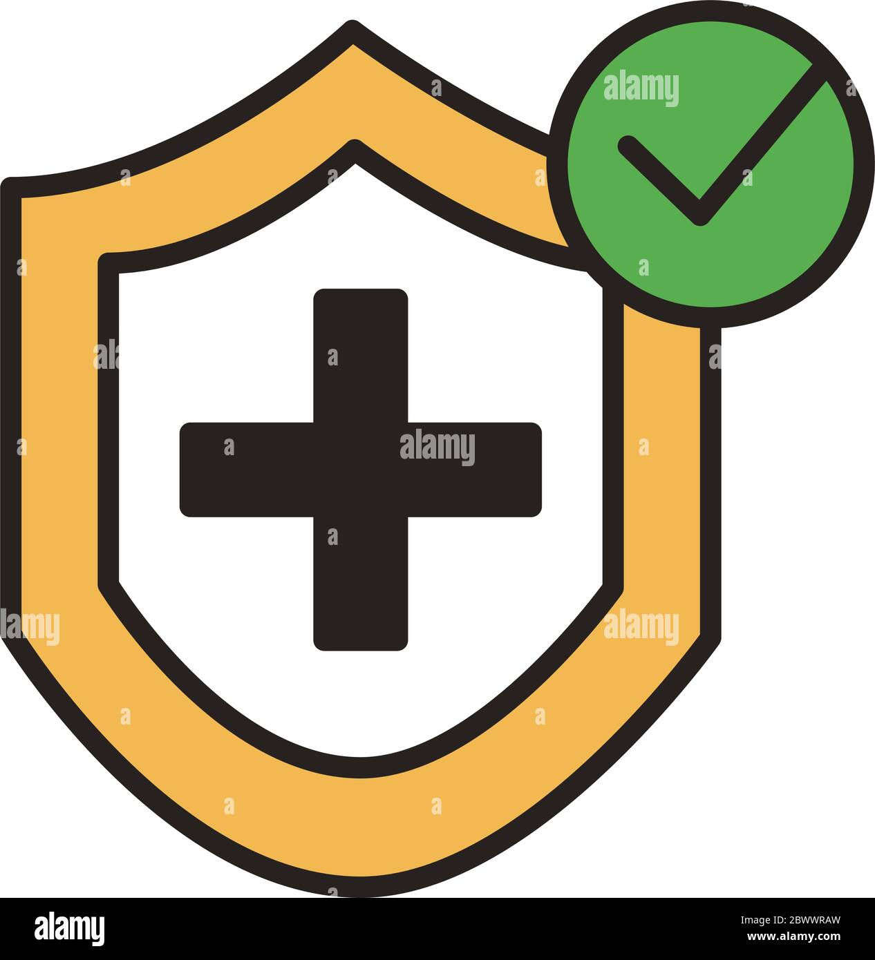 shield secure line duo color style icon Stock Vector Image & Art - Alamy