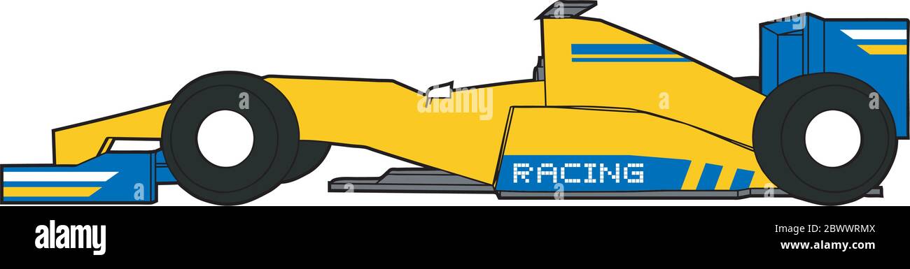 Racing car illustration Stock Vector