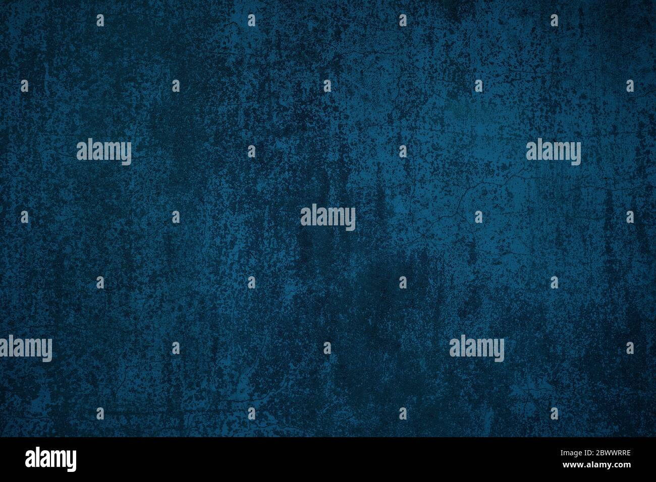Blue Grunge Concrete Wall Texture Background. Stock Photo