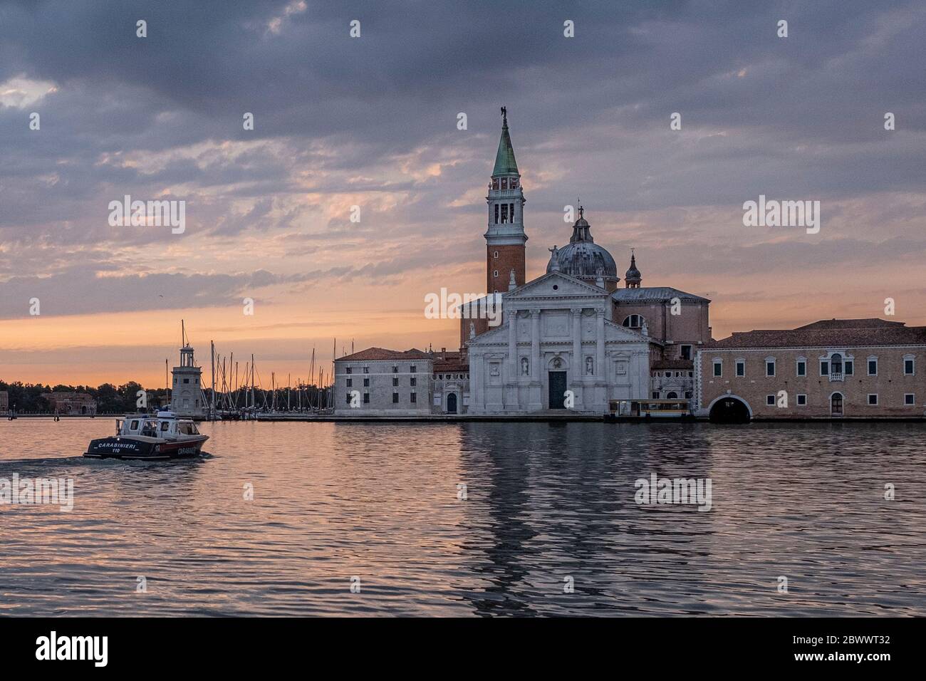 Venice carabinieri motor boat hi-res stock photography and images - Alamy
