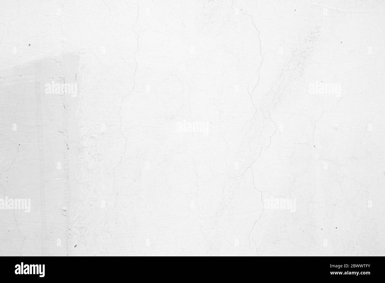 Unfinished White Painting on Concrete Wall Texture Background Stock
