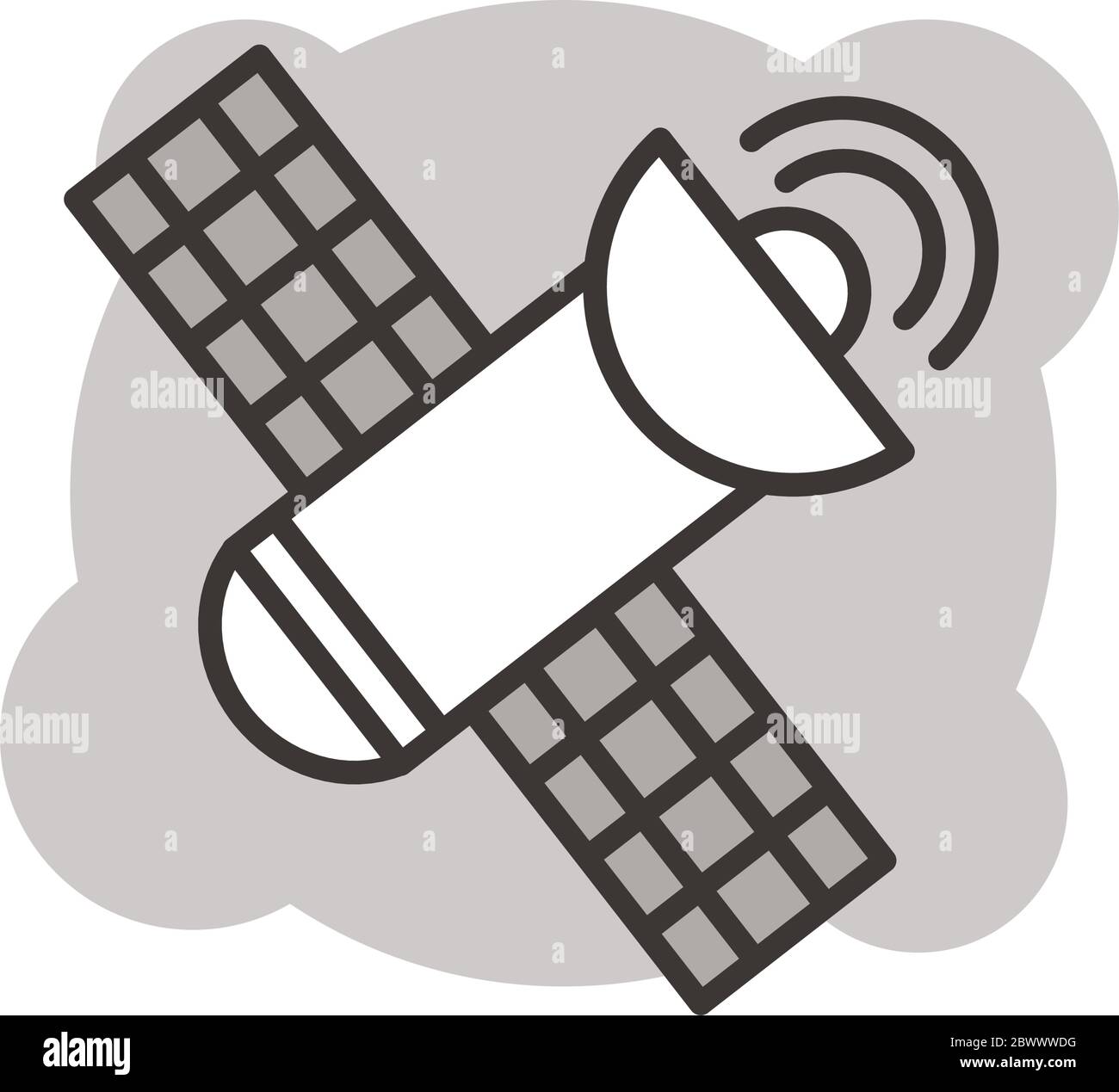 space satellite line style icon Stock Vector Image & Art - Alamy