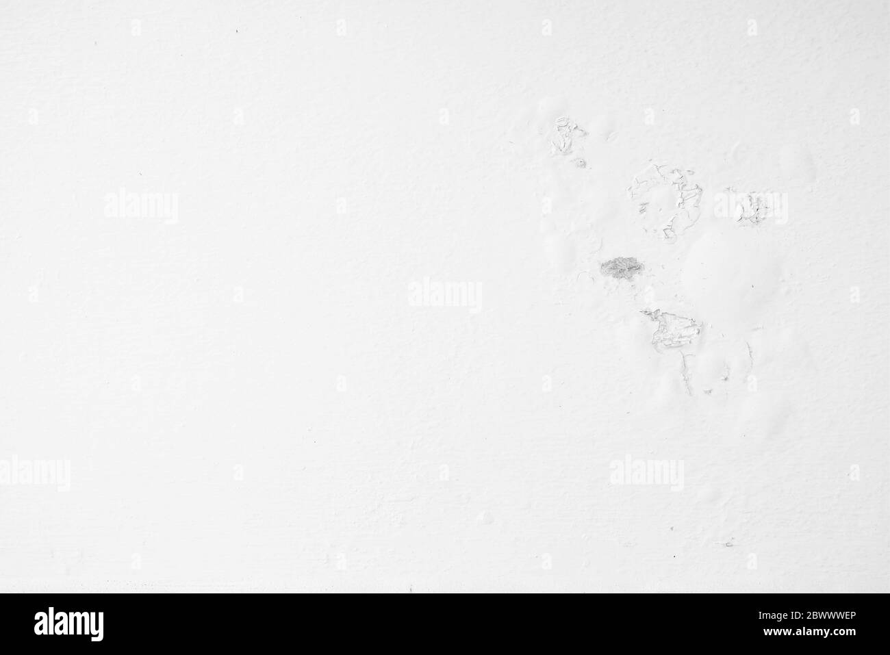 Blisters White Paint on Concrete Wall Texture Background Stock Photo