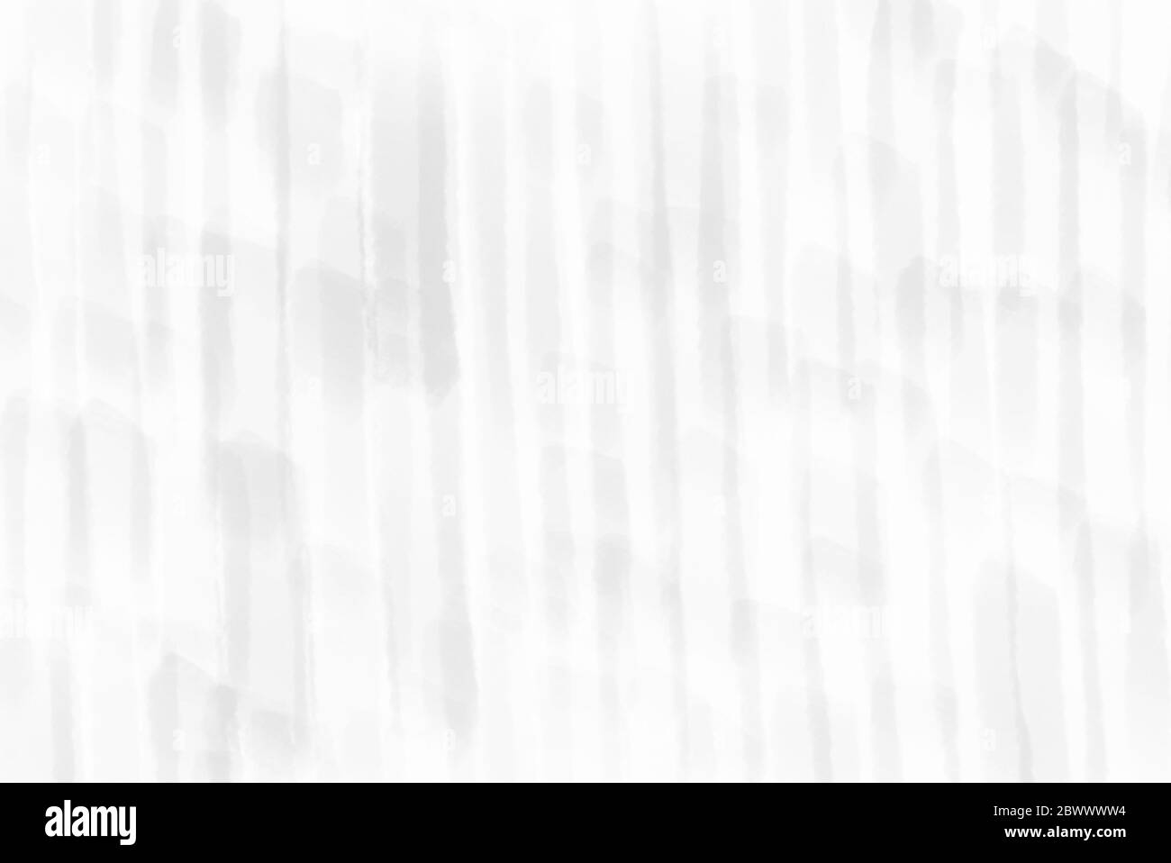 Vertical Line Free Hand Drawing on White Paper Background. Stock Photo