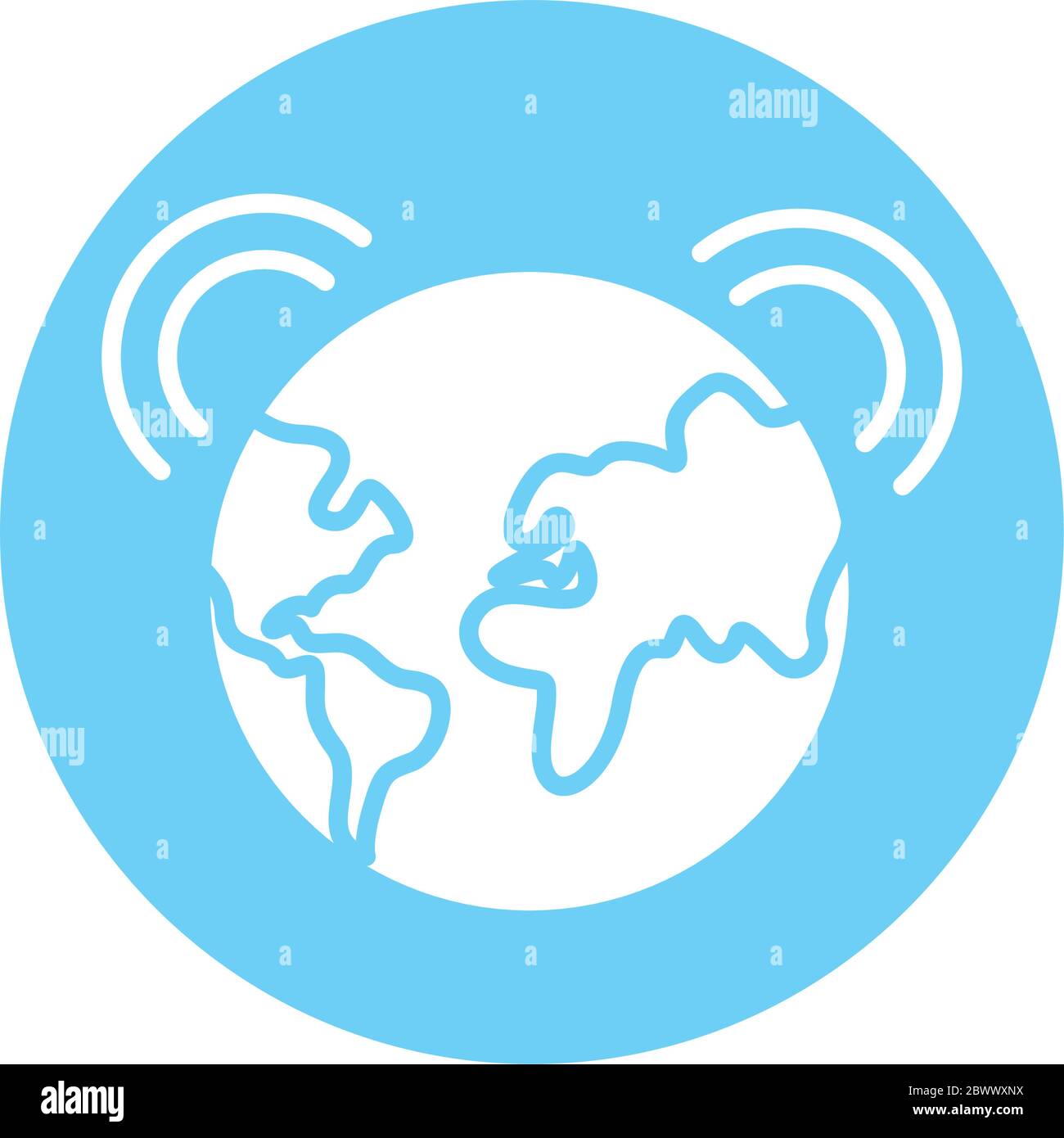 world planet earth block style icon Stock Vector Image & Art - Alamy