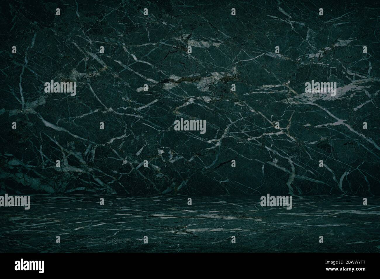 Abstract Luxury Dark Marble Room Texture Background, Using for Product Presentation Backdrop. Stock Photo