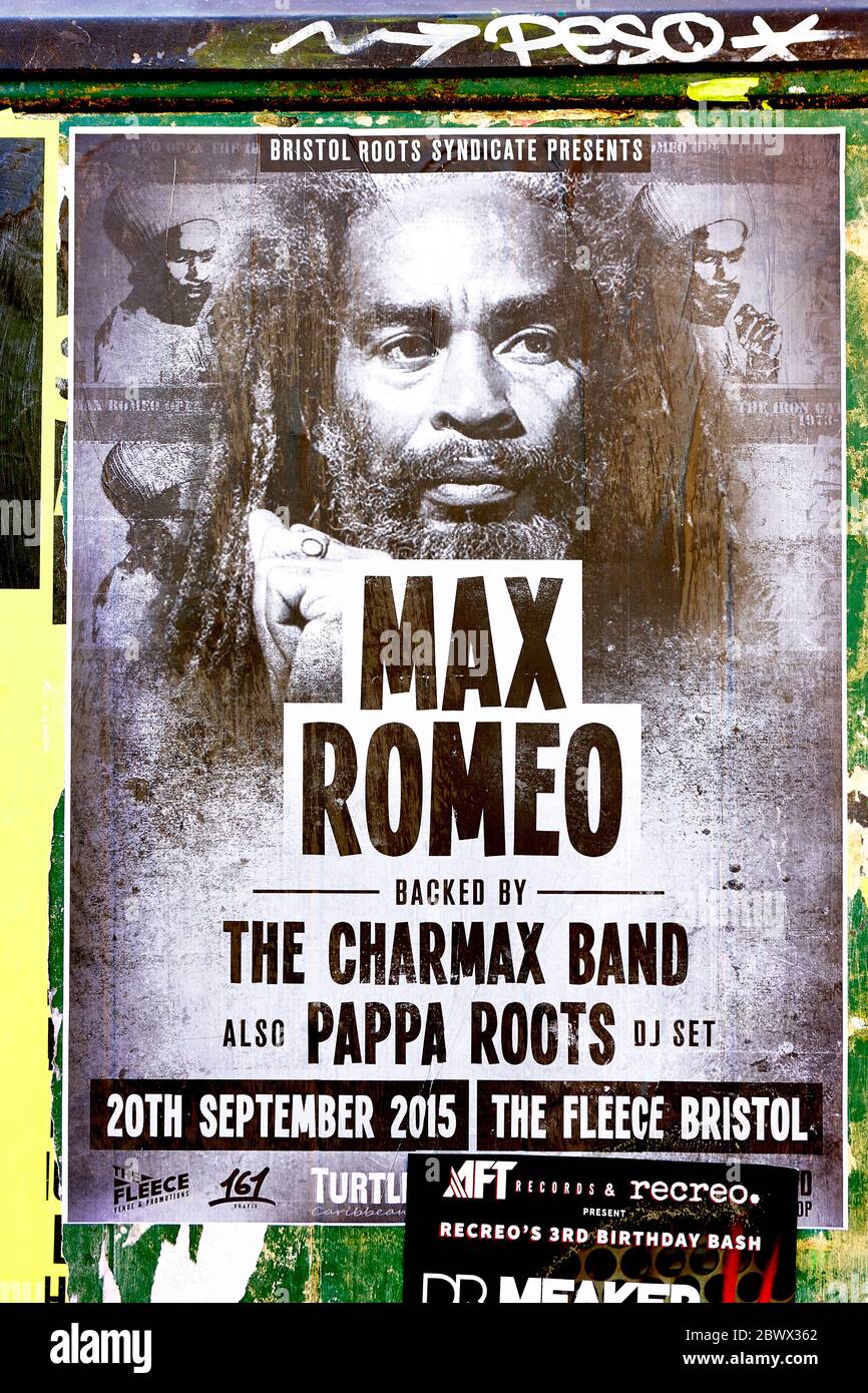 Gig and Music Posters in Bristol, England, UK Stock Photo Alamy