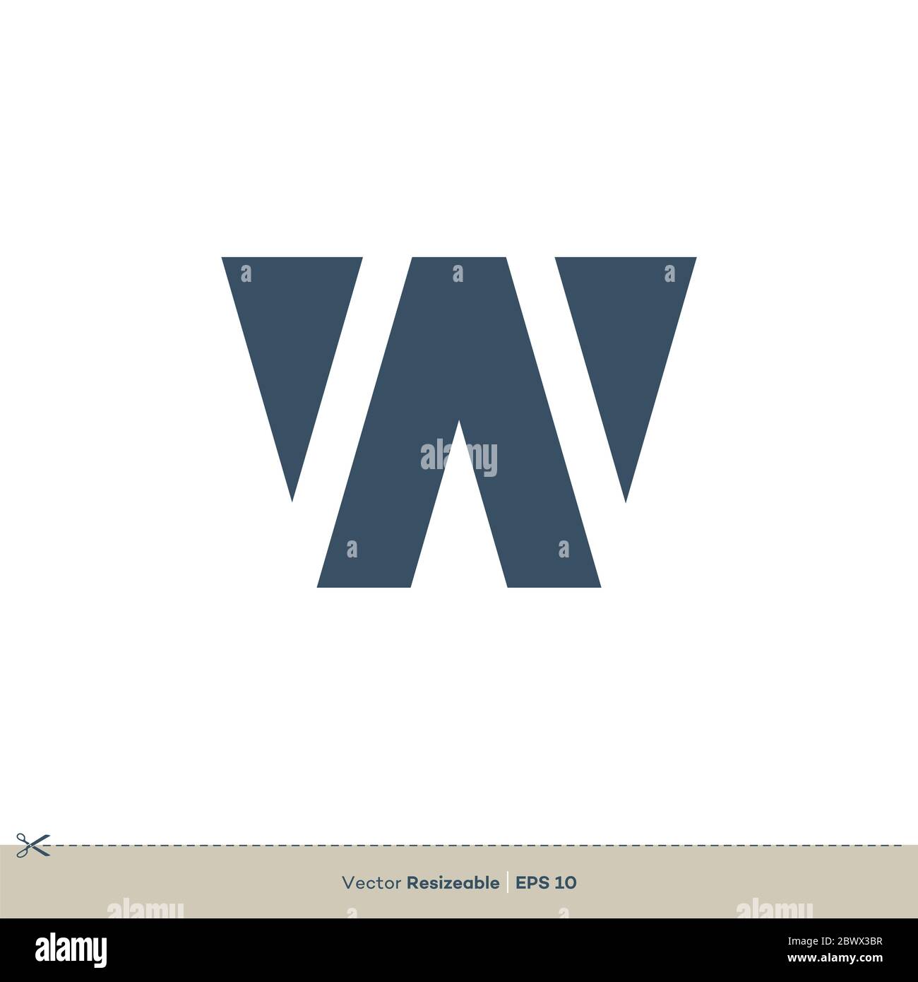 Letter W Logo Template Illustration Design. Vector EPS 10 Stock Photo ...