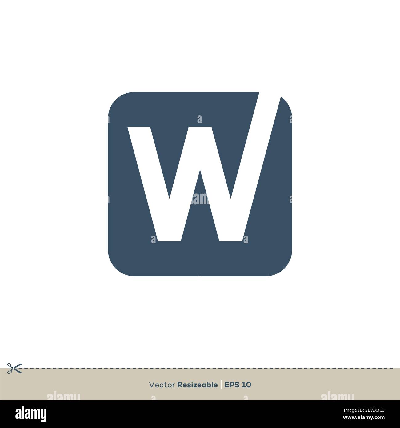 Letter W Logo Template Illustration Design. Vector EPS 10 Stock Photo ...