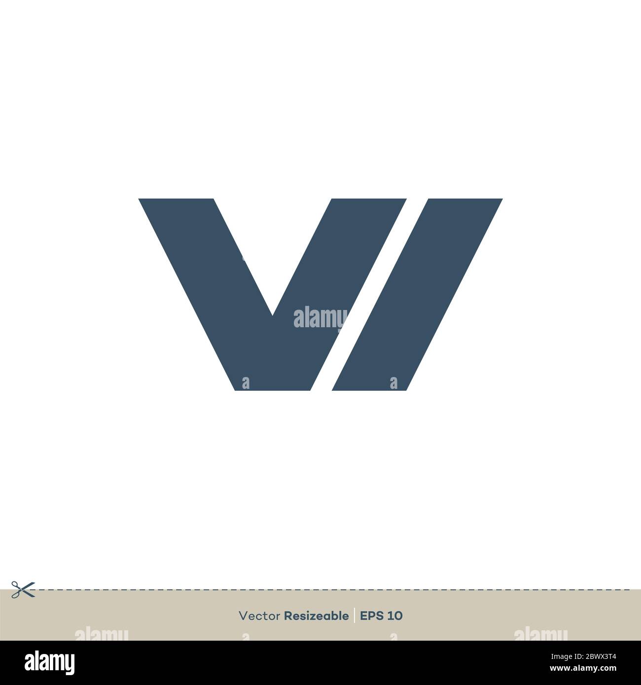 Letter W Logo Template Illustration Design. Vector EPS 10 Stock Photo ...