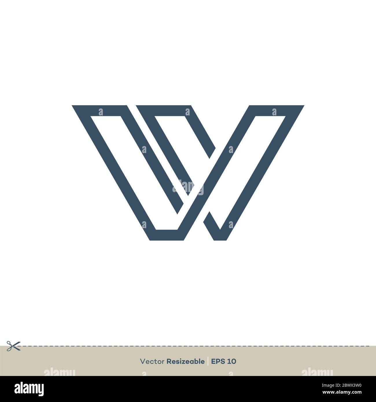 Letter W Logo Template Illustration Design. Vector EPS 10 Stock Photo ...