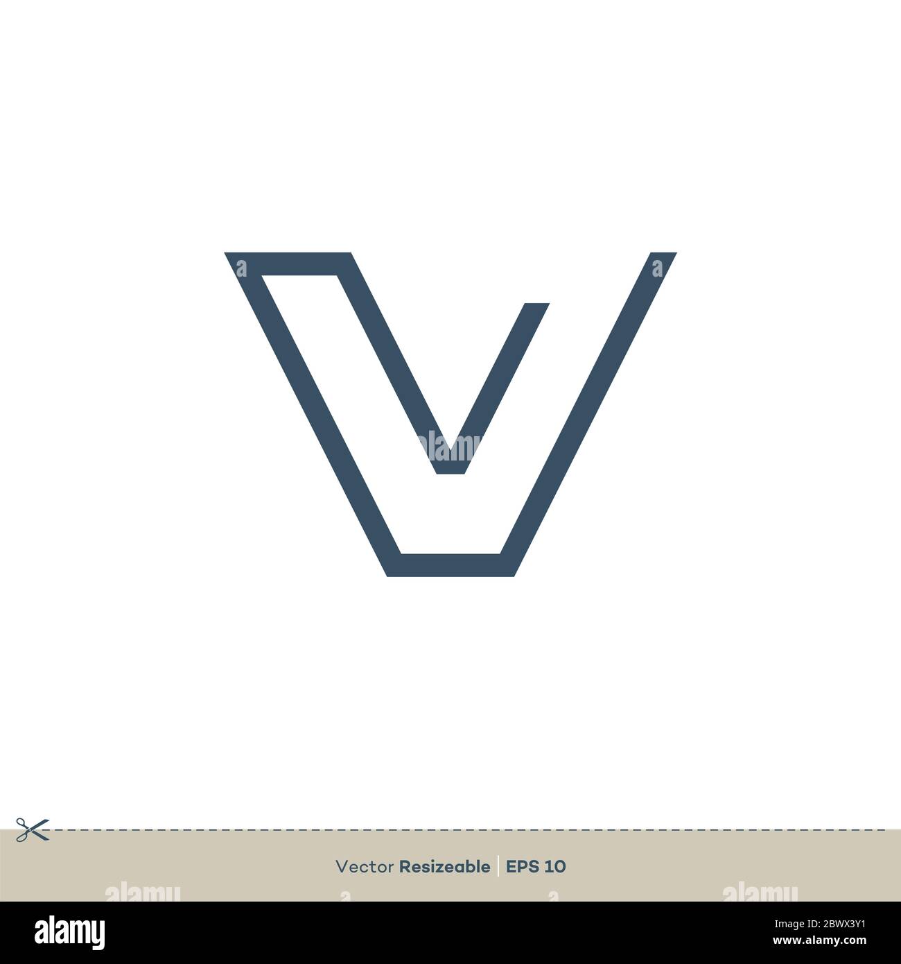 Letter V Logo Template Illustration Design. Vector EPS 10 Stock Photo ...