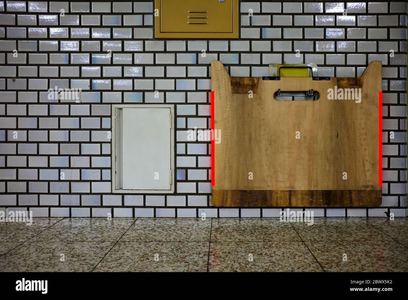 Japanese Ramp Wooden Wheelchair Transportation Ramp at Train Station in Japan Stock ...