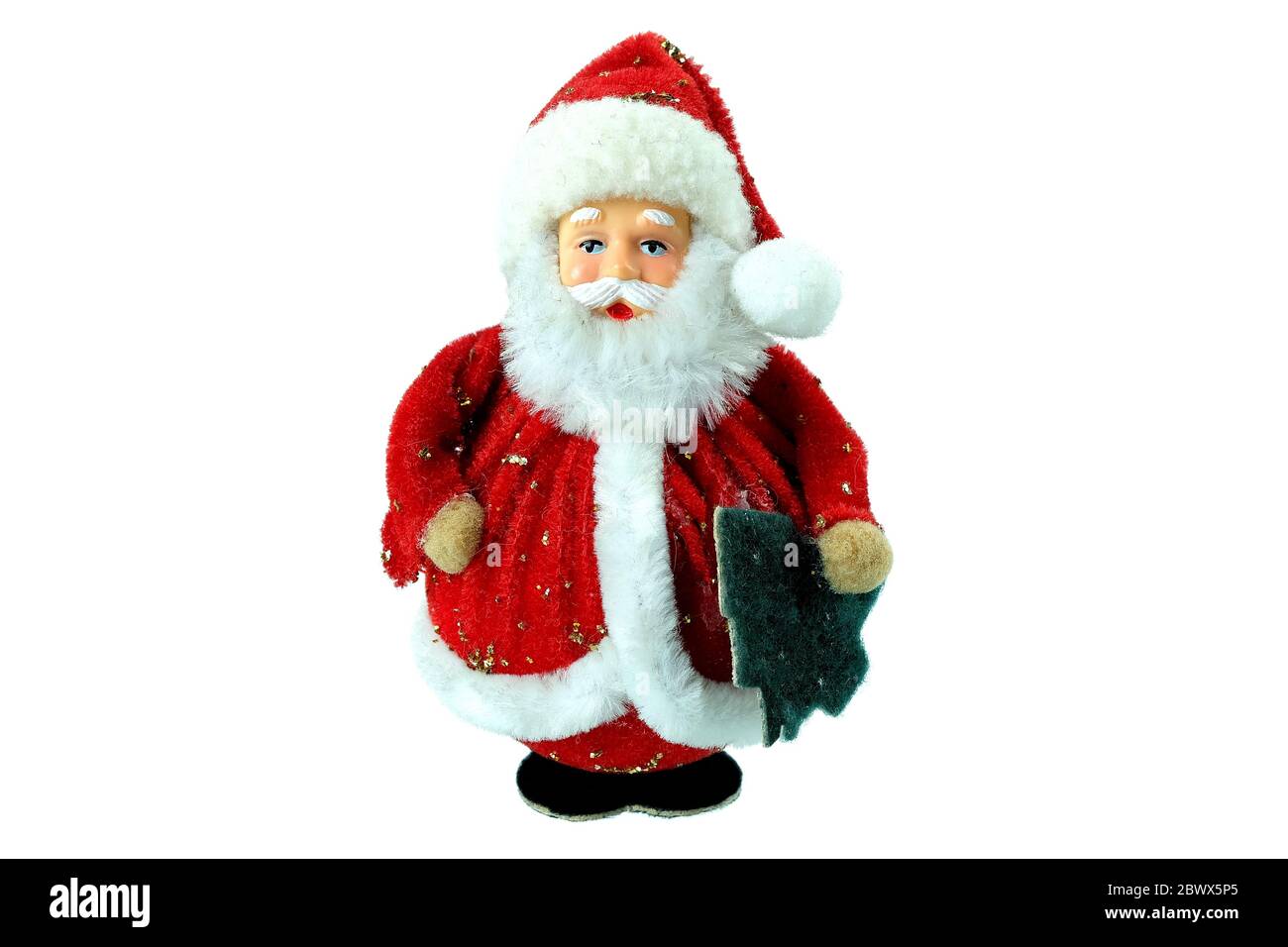 Santa Claus Ornament Isolated on White Background Stock Photo - Alamy