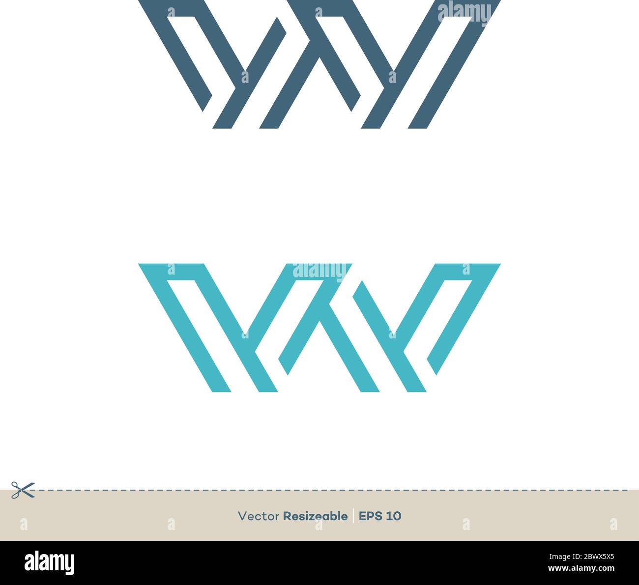 Letter W Logo Template Illustration Design. Vector EPS 10 Stock Vector ...