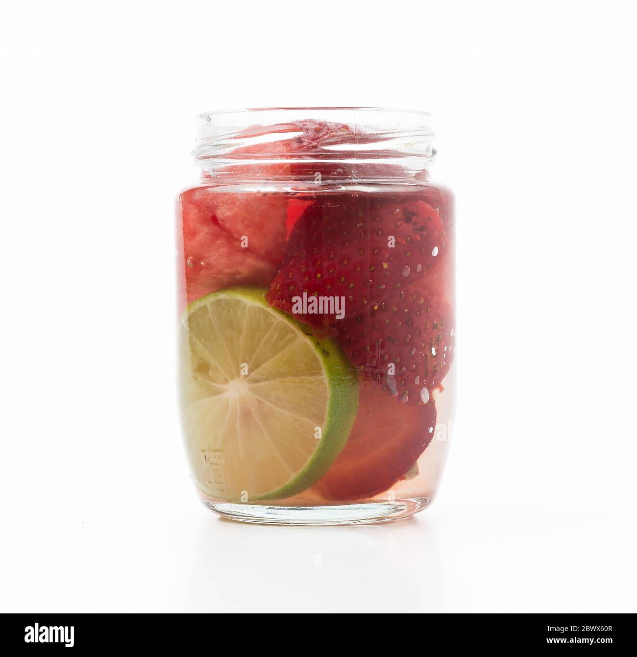 infused water on white background Stock Photo - Alamy