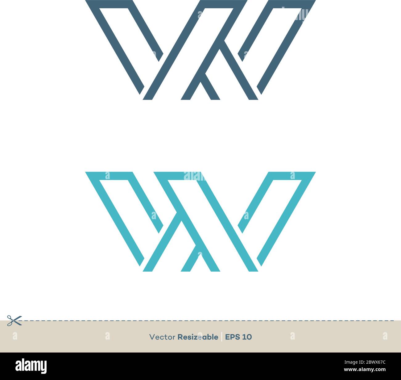 Letter W Logo Template Illustration Design. Vector EPS 10 Stock Vector ...