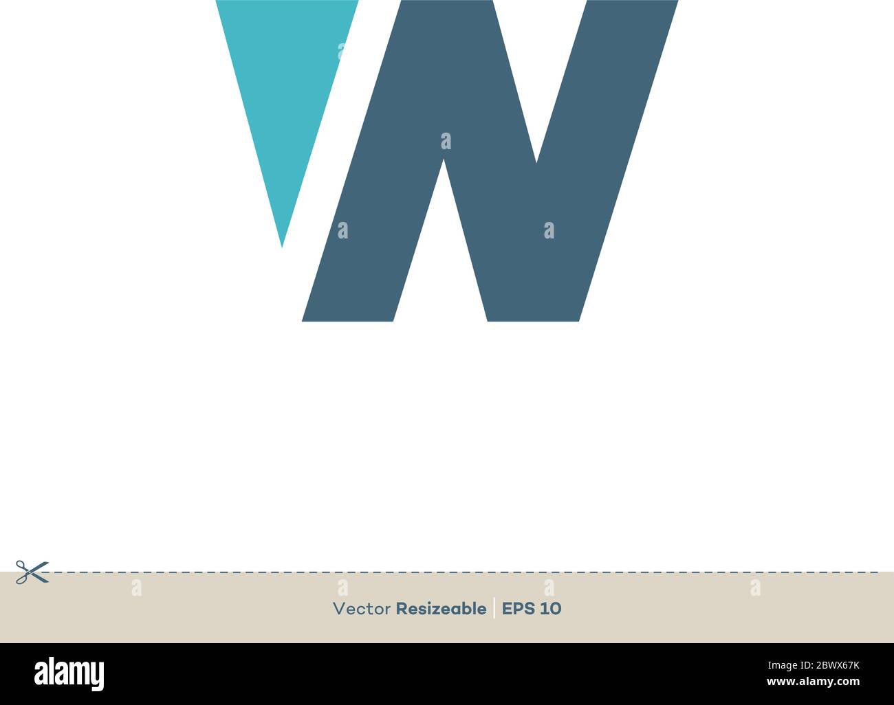 Letter W Logo Template Illustration Design. Vector EPS 10 Stock Vector ...