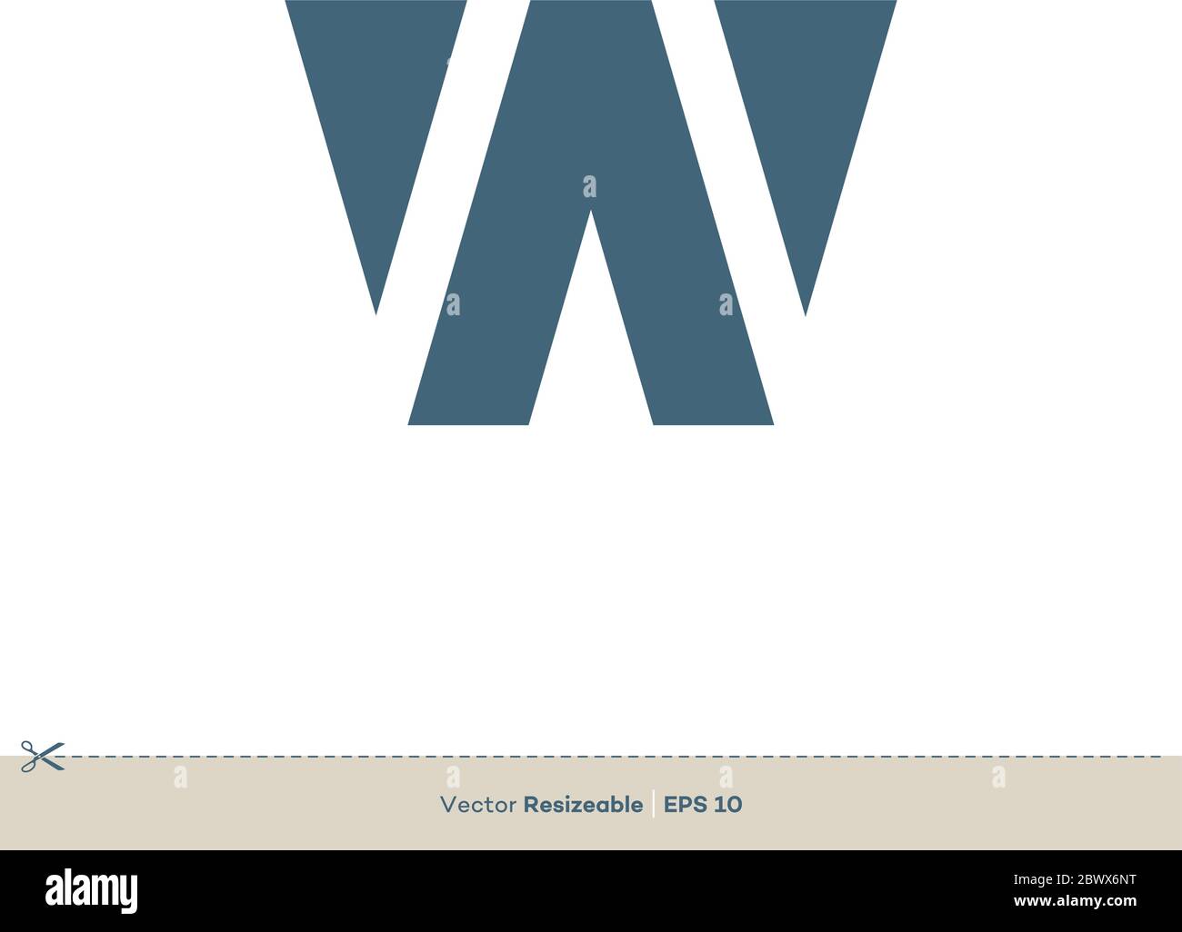 Custom Vector W Letter W Logo Template Illustration Design. Vector EPS 10 Stock Vector ...